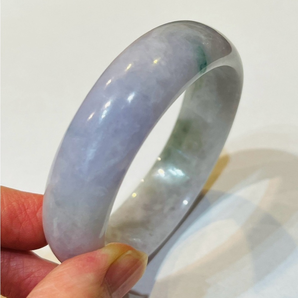 Burma type A jadeite  jade bangle/58.23 mm